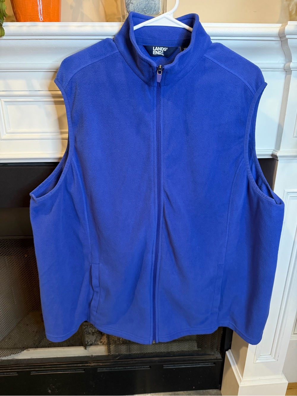 Lands' End Bright Royal Blue Fleece Vest
